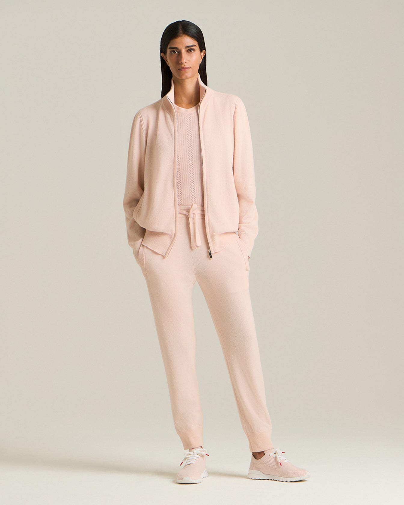 RELAX CASHMERE KNIT TROUSERS