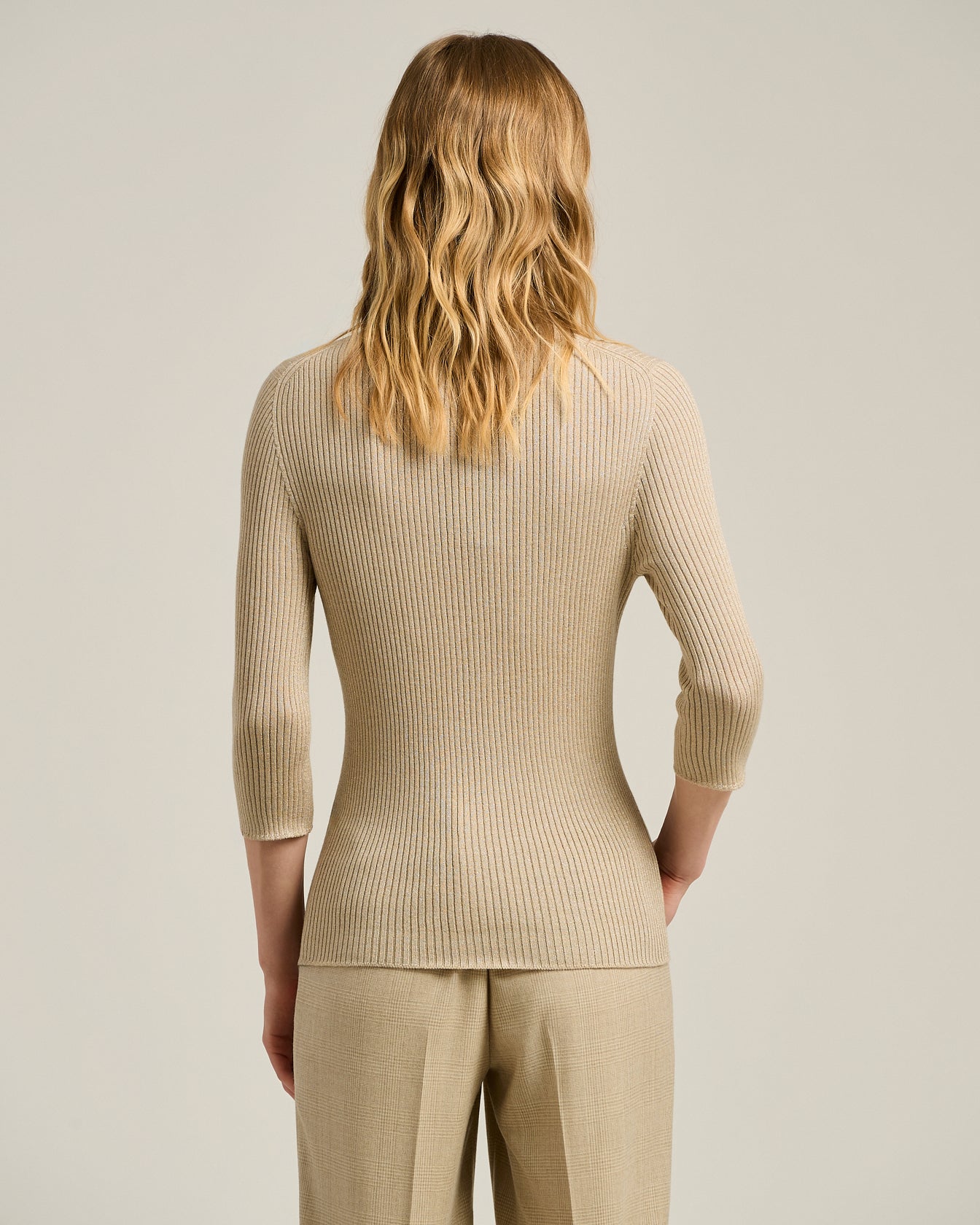 LAMÉ WOOL TOP