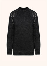 CASHMERE JUMPER WITH PERFORATED DETAILING