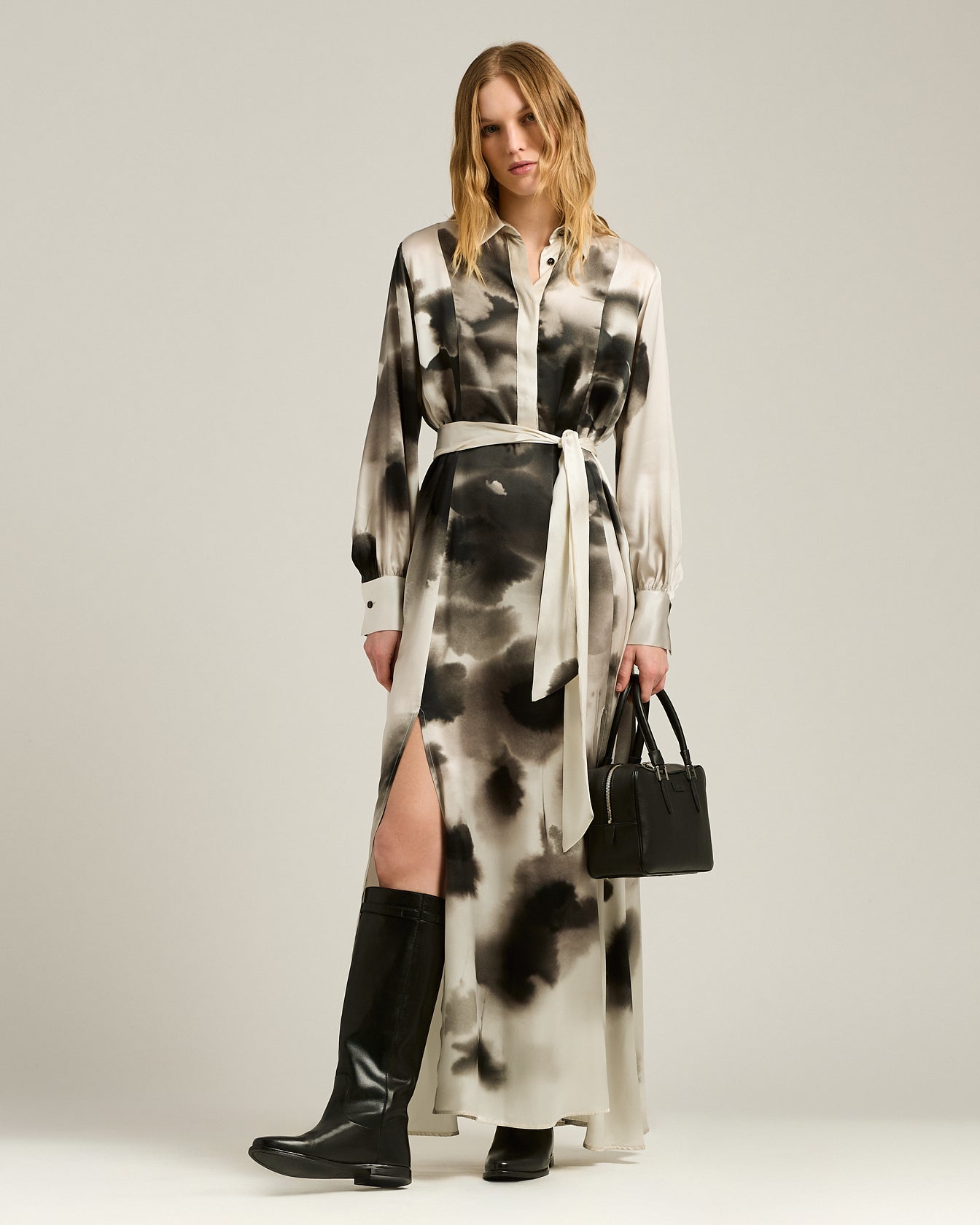 BLACK CALFSKIN BOOTS
