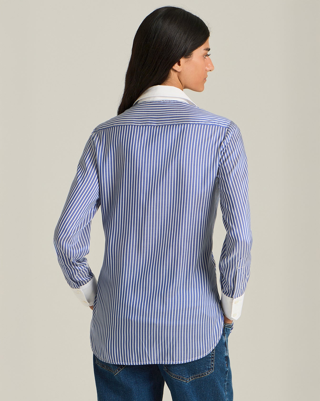 STRIPED SILK SHIRT