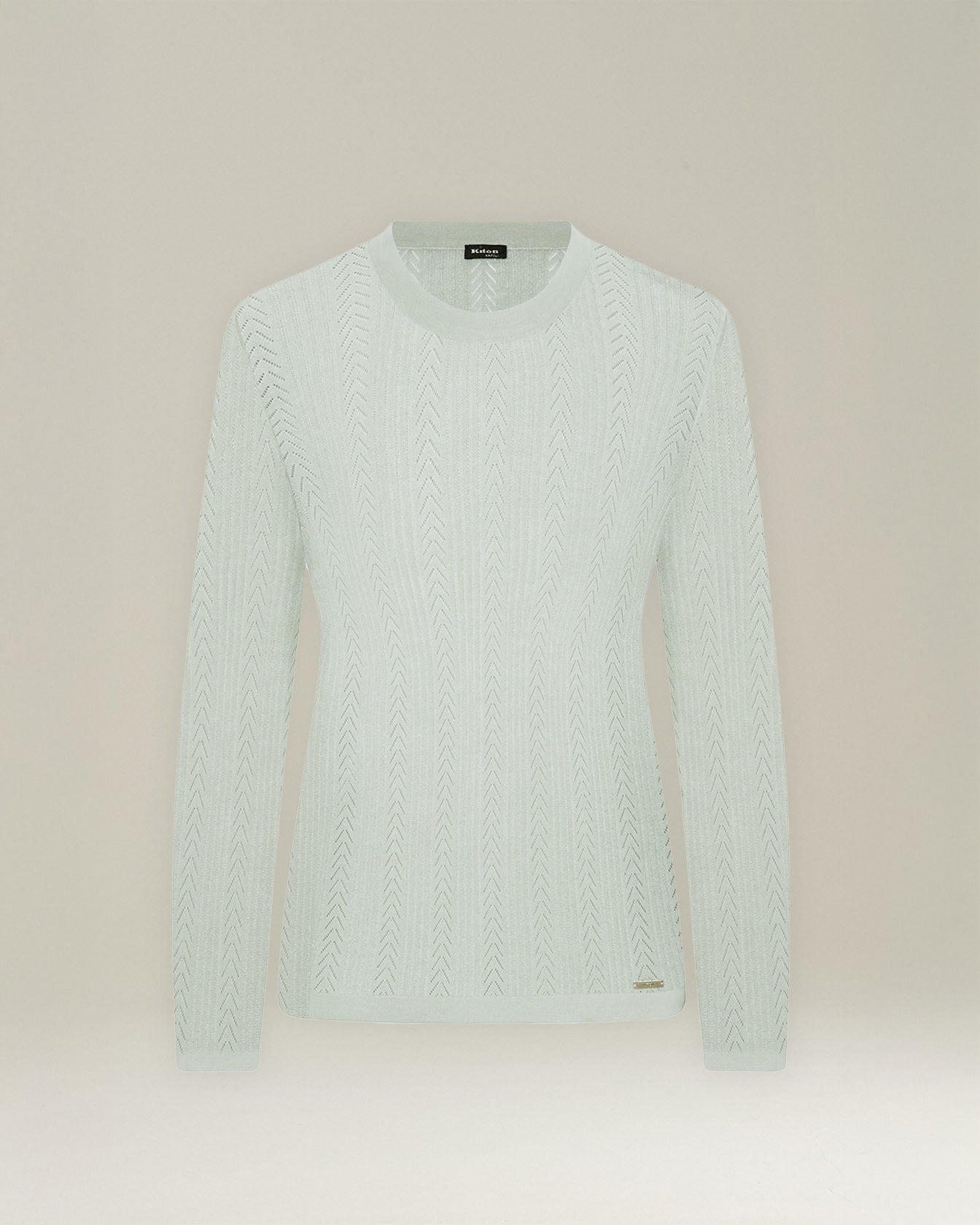 CASHMERE AND SILK OPENWORK SWEATER