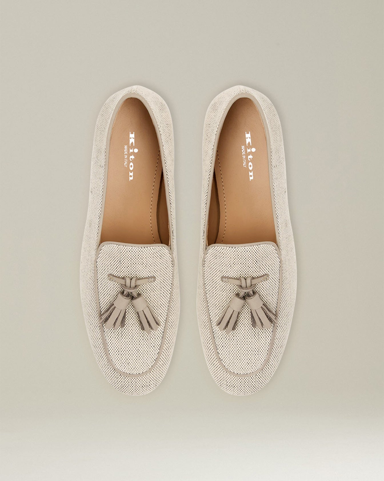 COTTON CANVAS LOAFER WITH TASSELS