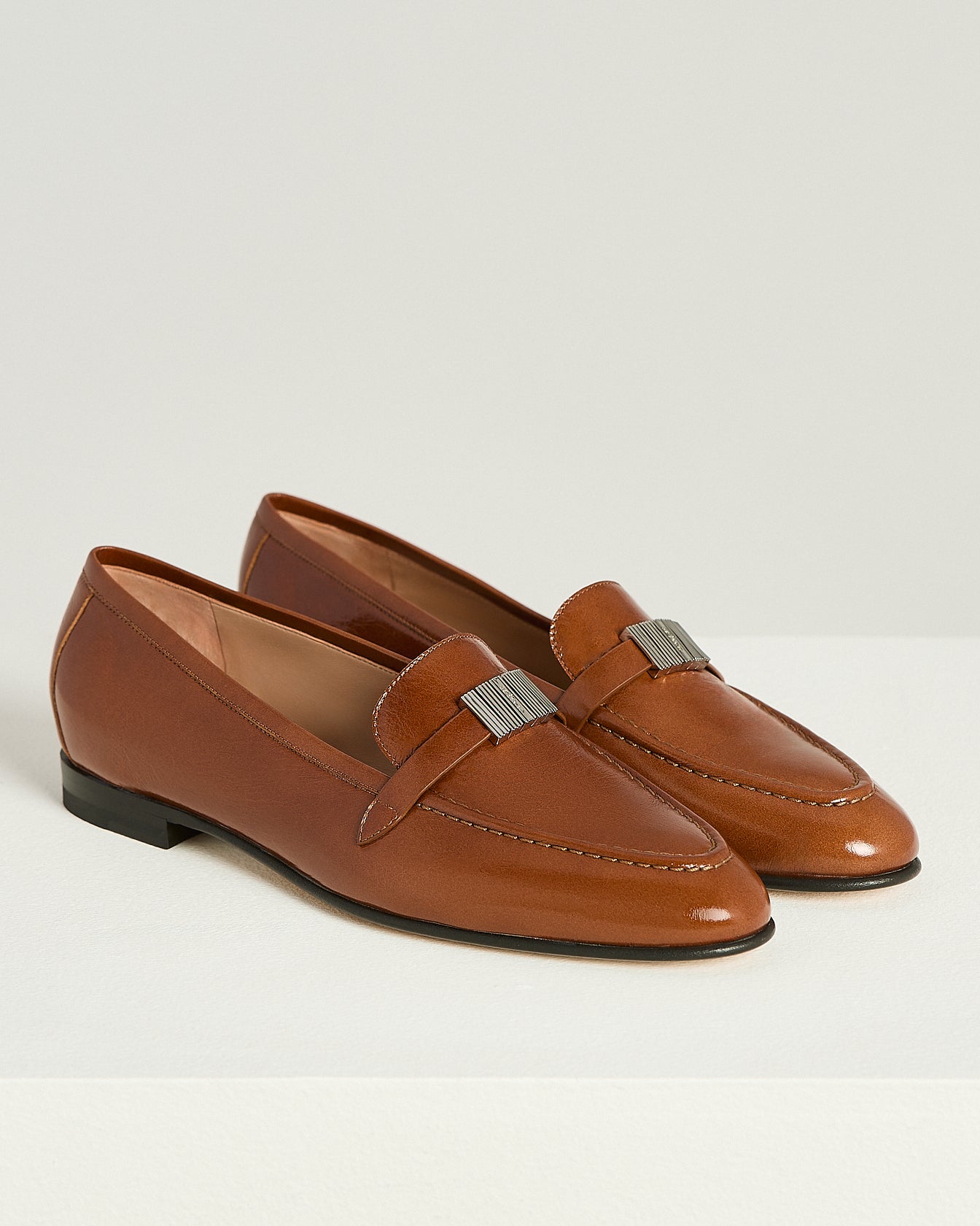 CALFSKIN LEATHER LOAFERS
