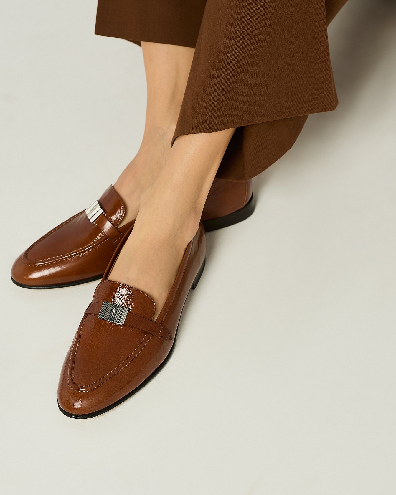 CALFSKIN LEATHER LOAFERS