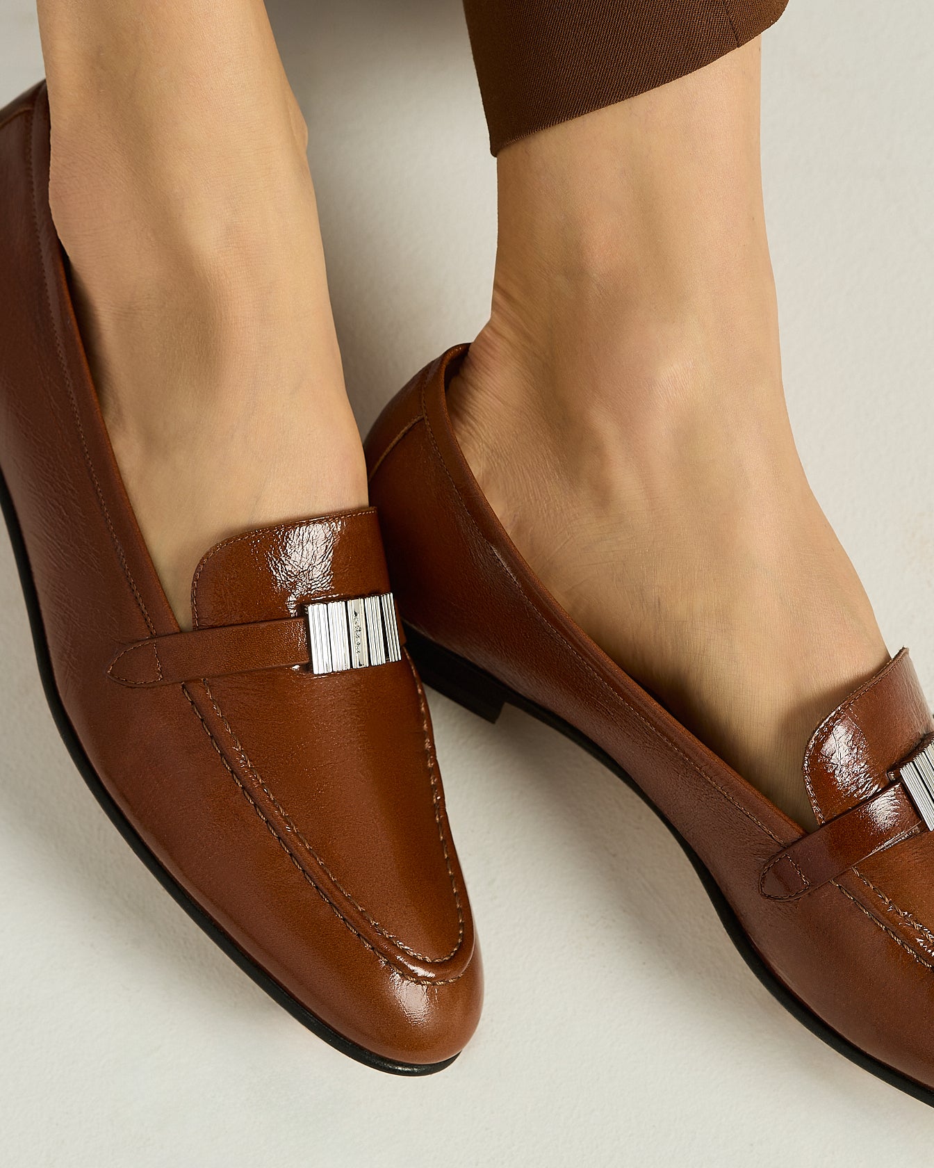 CALFSKIN LEATHER LOAFERS