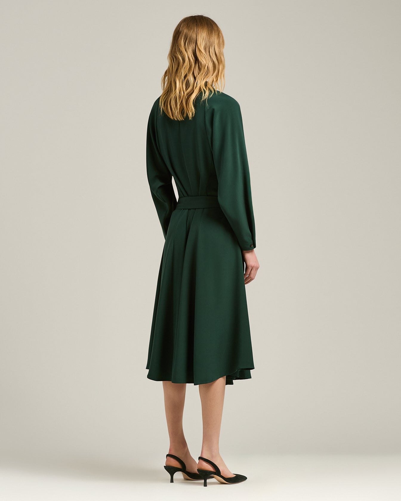 SILK SHIRT DRESS