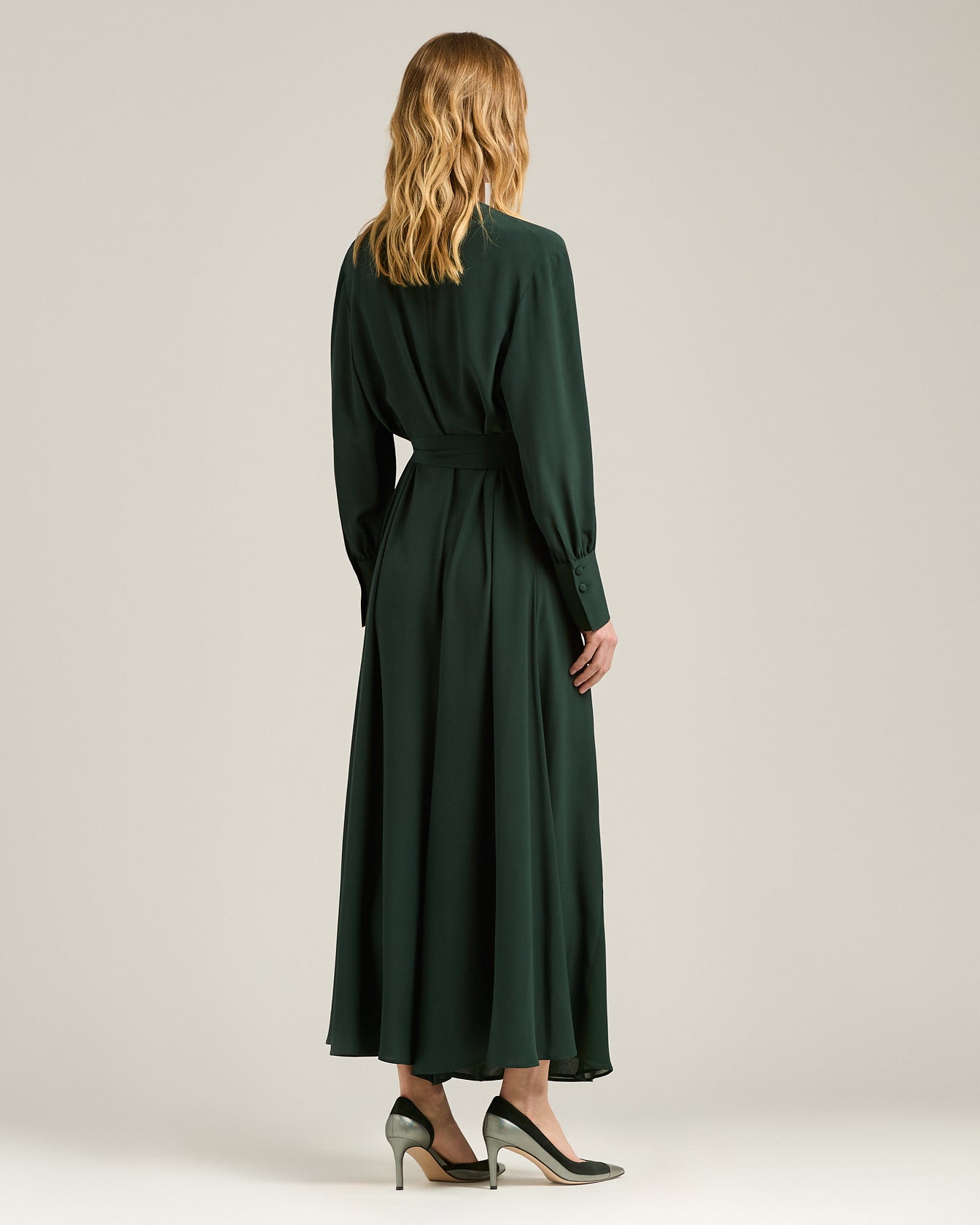 LONG SILK DRESS