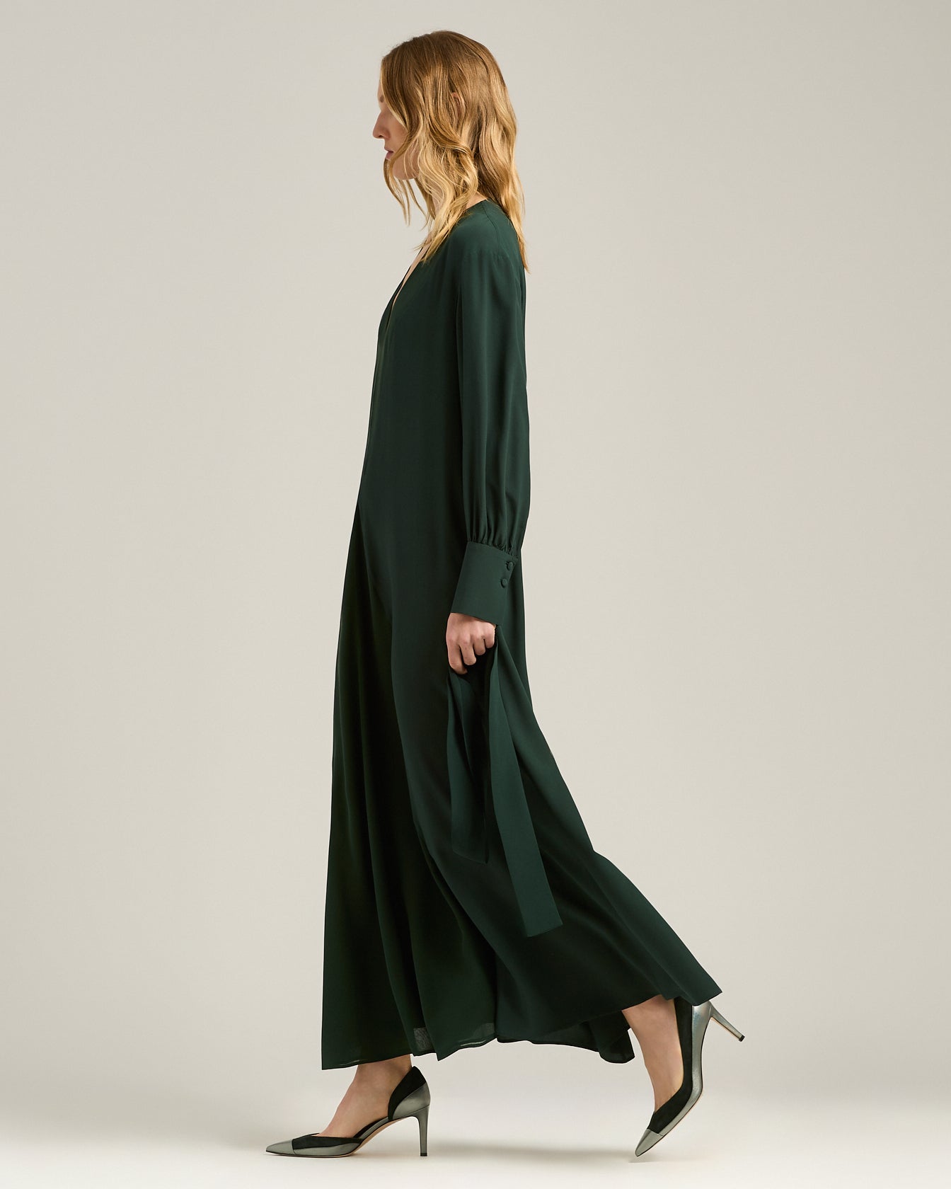 LONG SILK DRESS