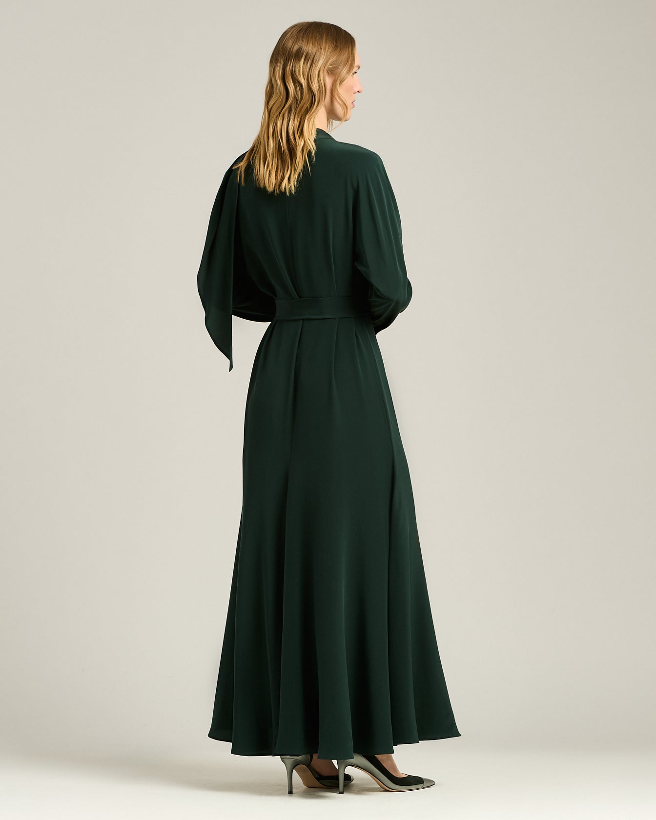 LONG SILK DRESS