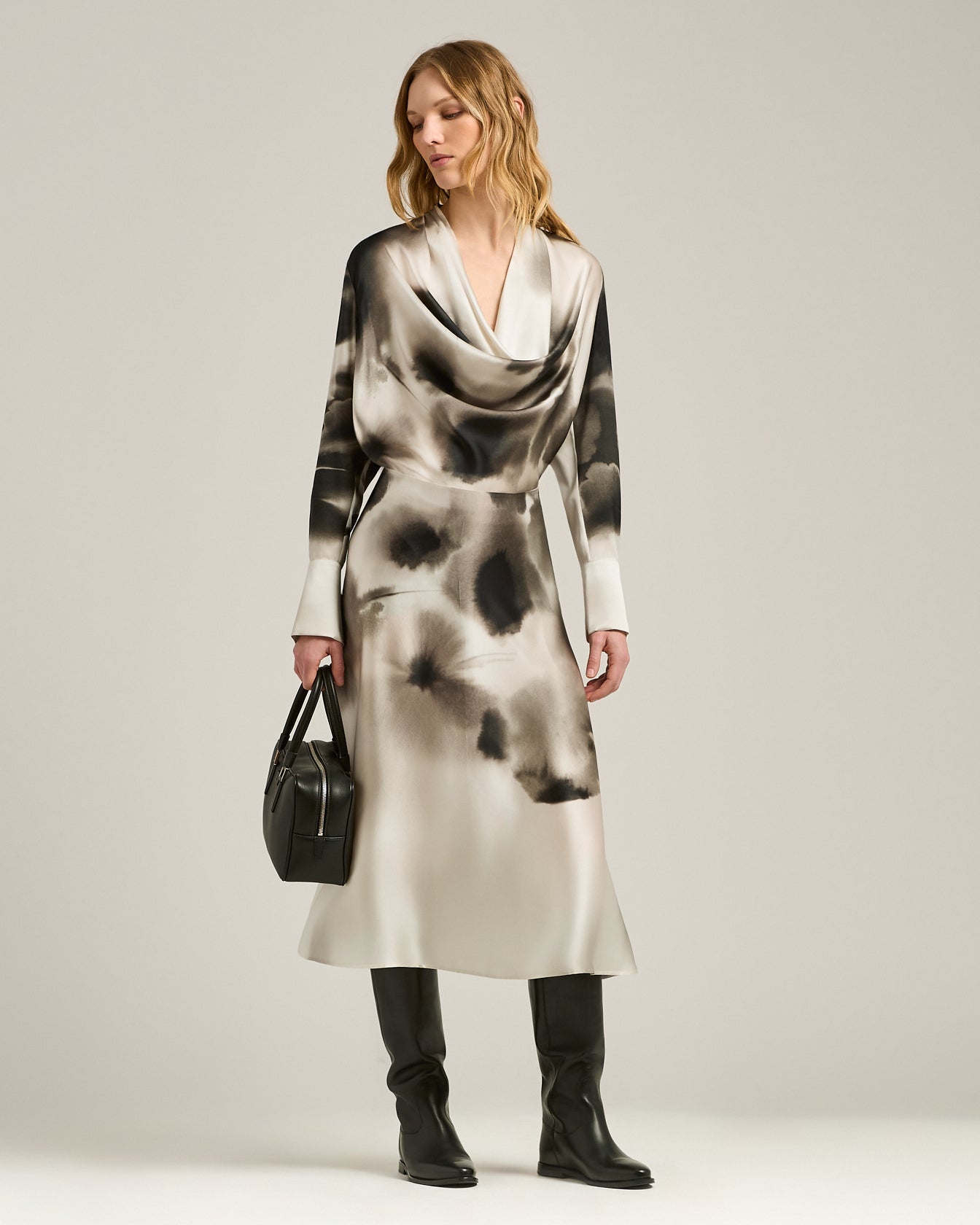 SOFT COLLAR SILK SHIRT