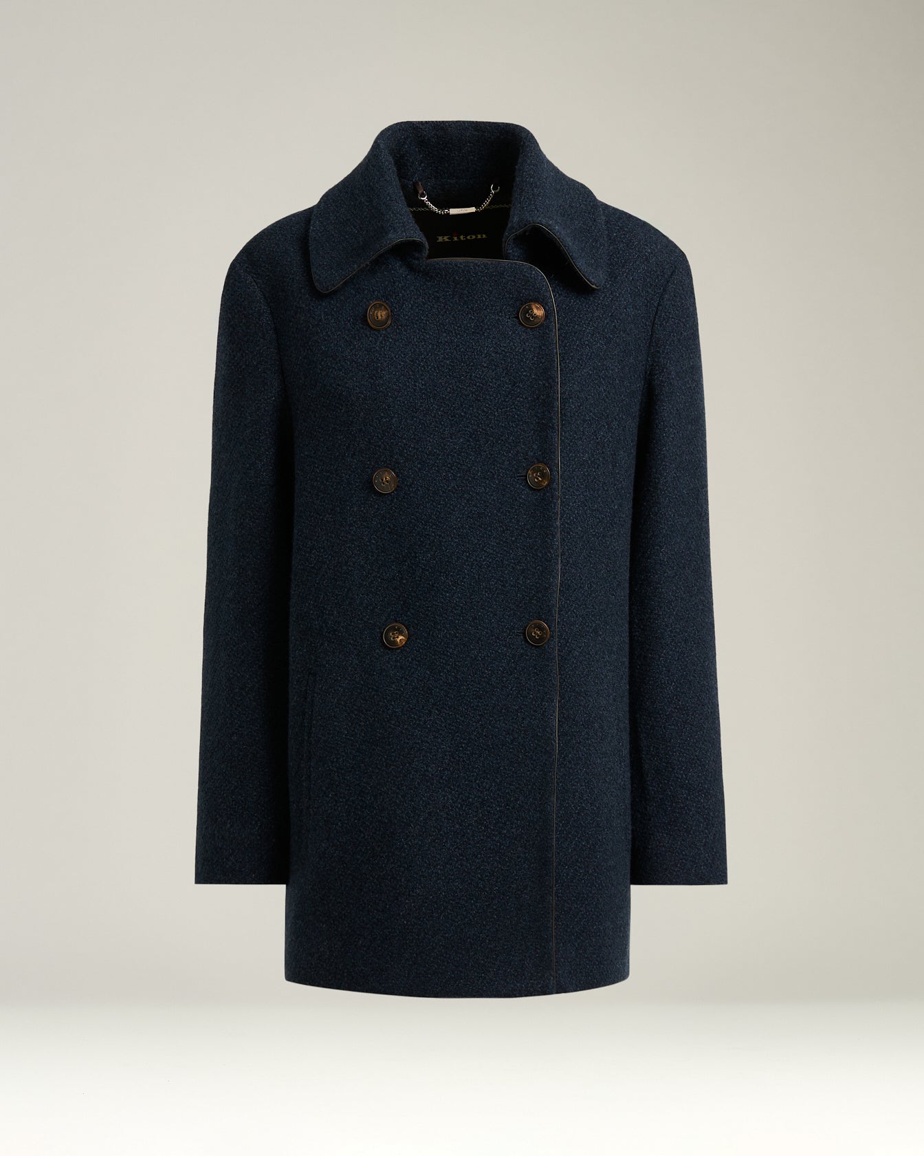 PURE CASHMERE DOUBLE-BREASTED PEACOAT