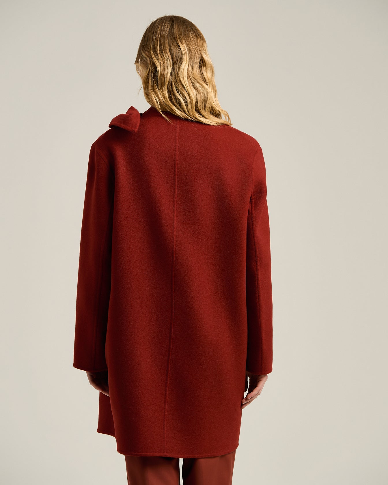 PURE CASHMERE OVERCOAT WITH SARTORIAL KNOT