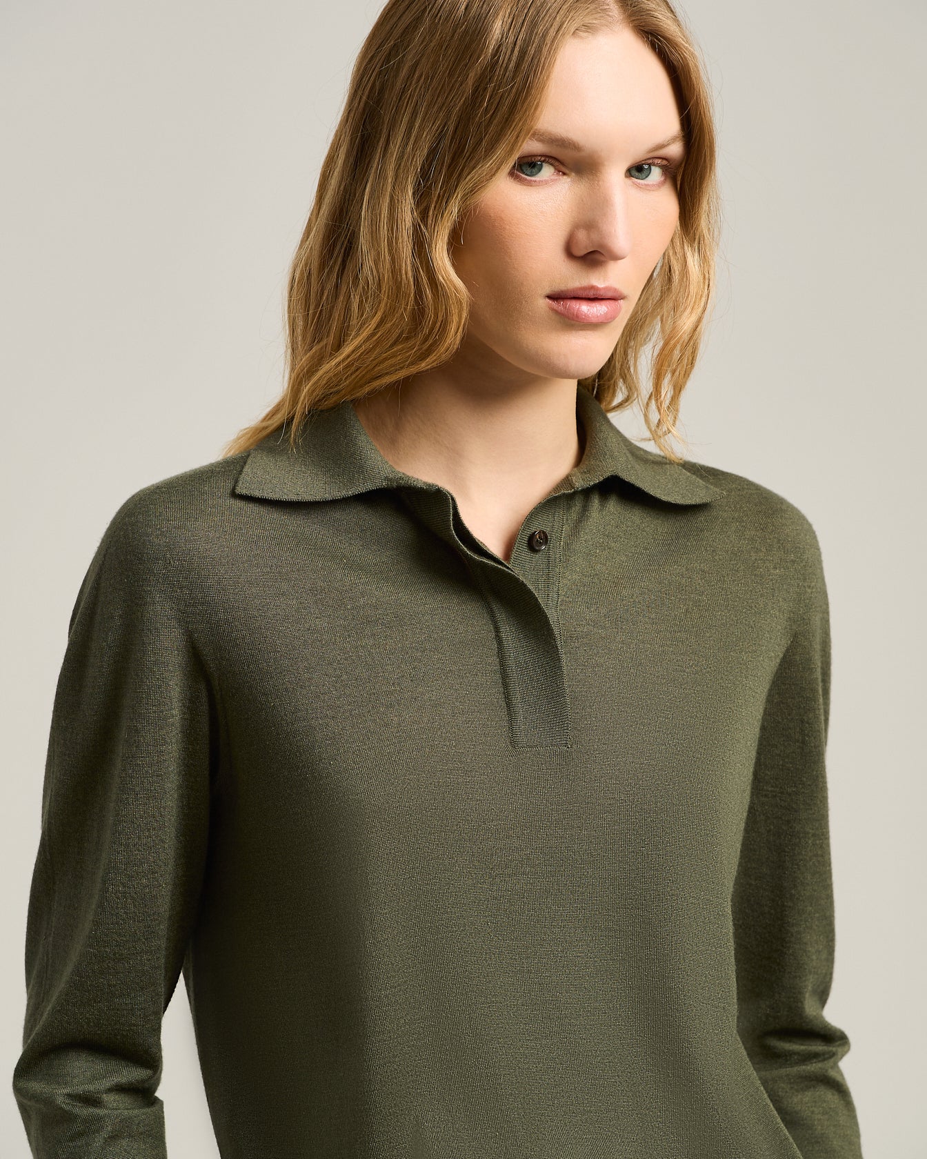 CASHMERE AND SILK POLO SHIRT