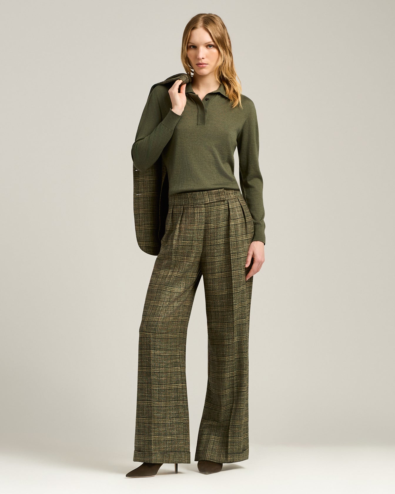 CASHMERE AND SILK POLO SHIRT