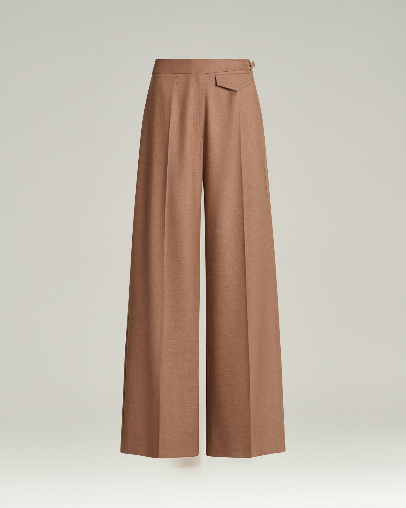 TAILORED WOOL AND SILK TROUSERS