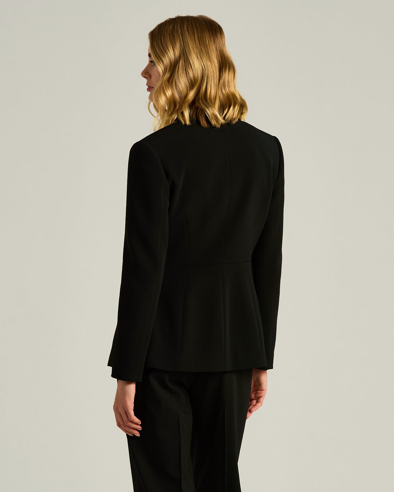 Tailored Viscose Black Jacket
