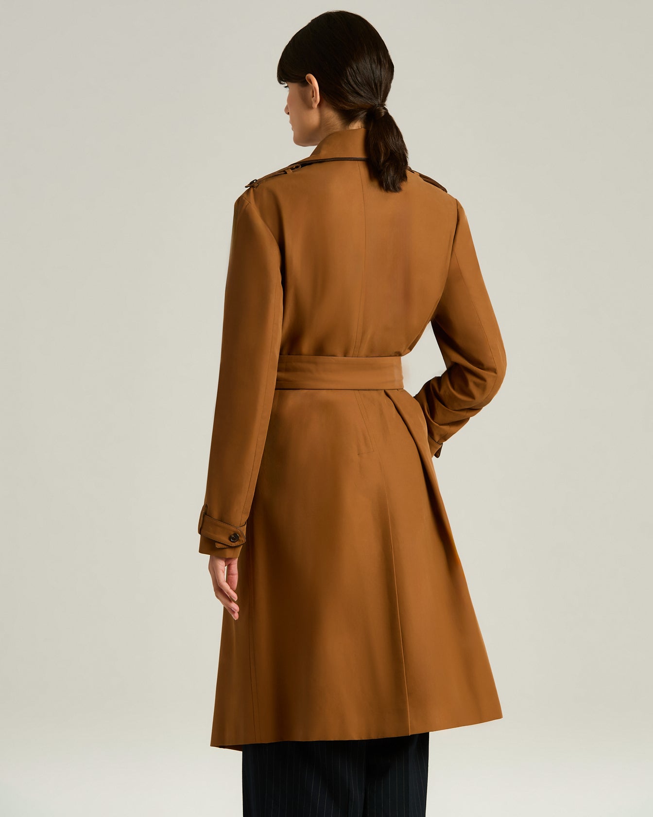 TAILORED COTTON TRENCH COAT