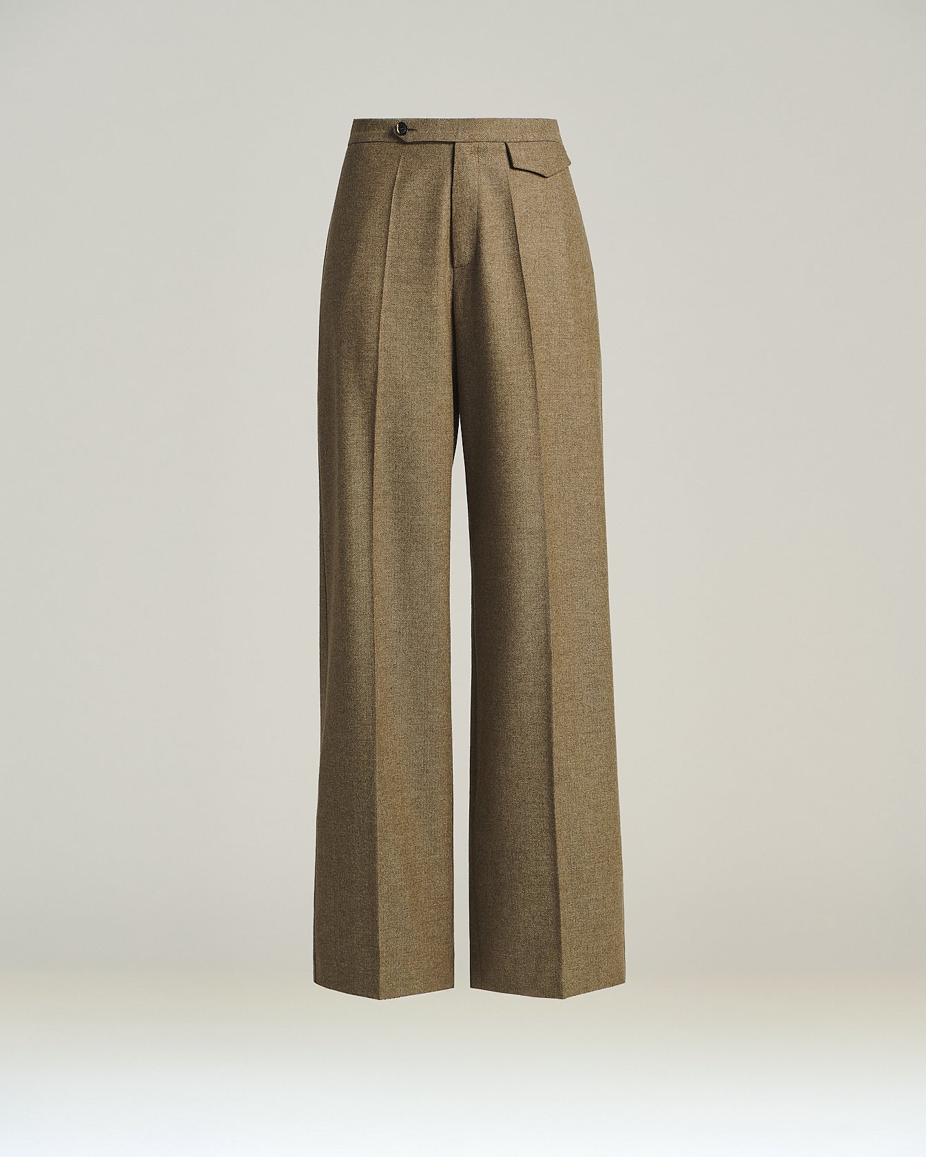 TAILORED WOOL AND CASHMERE TROUSERS