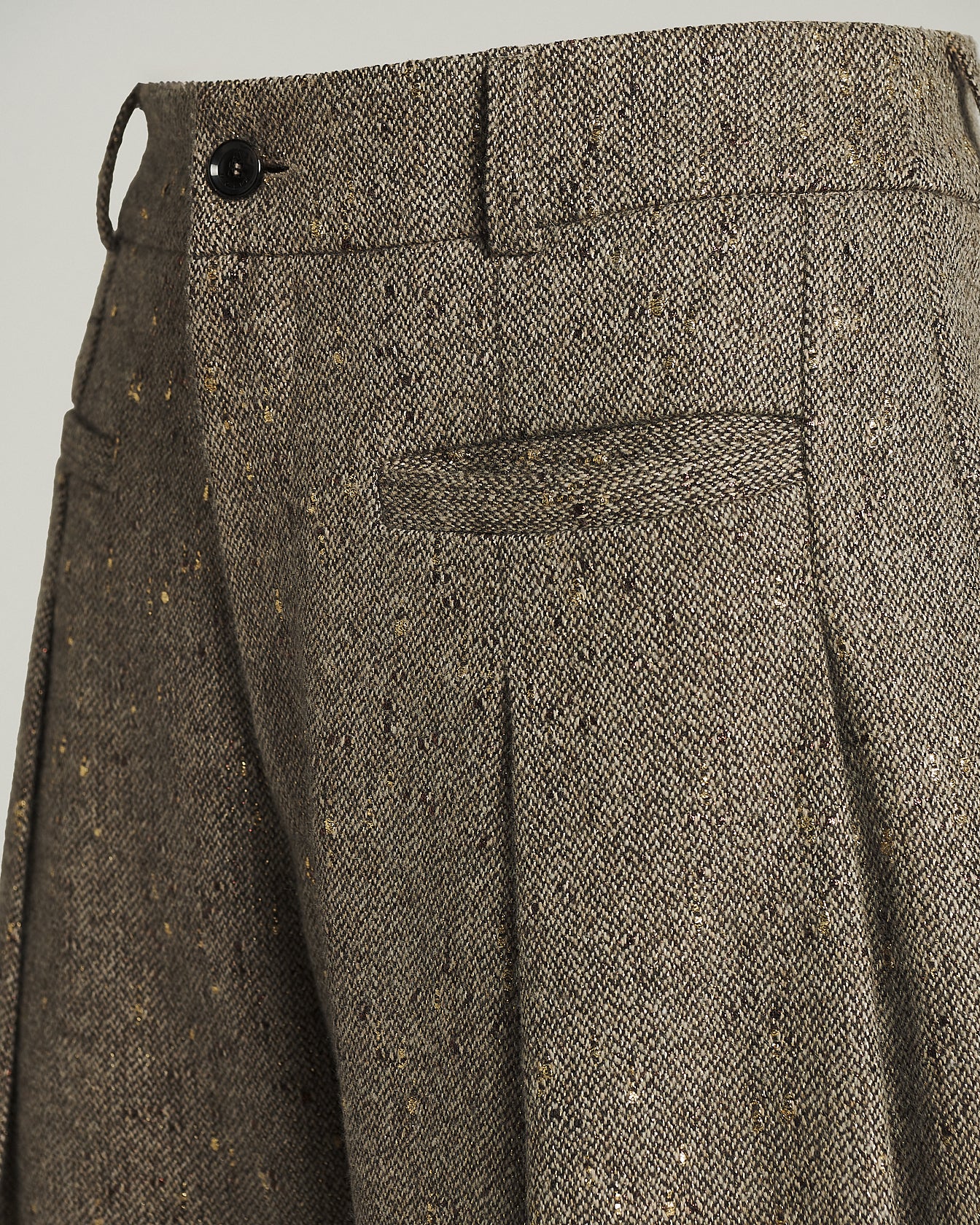 TAILORED WOOL BOUCLÉ BLEND TROUSERS