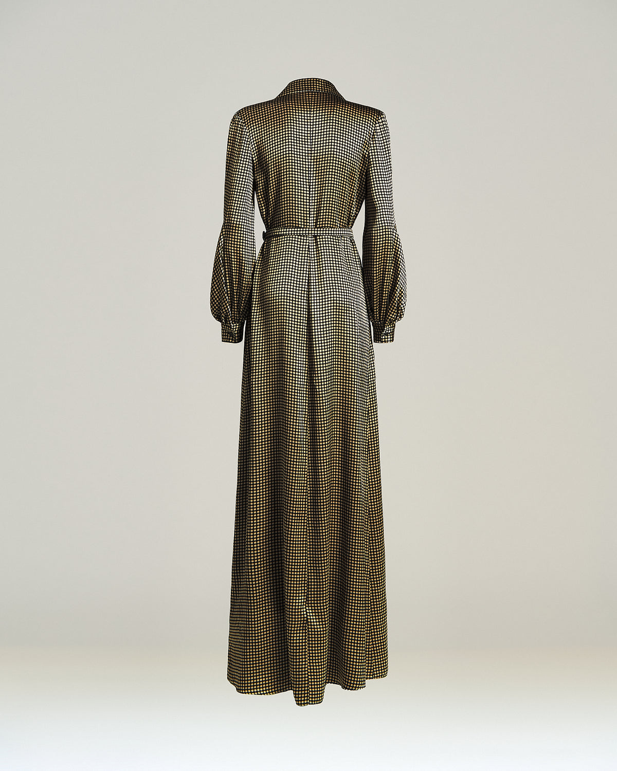 BLACK/SAND SILK DRESS 2