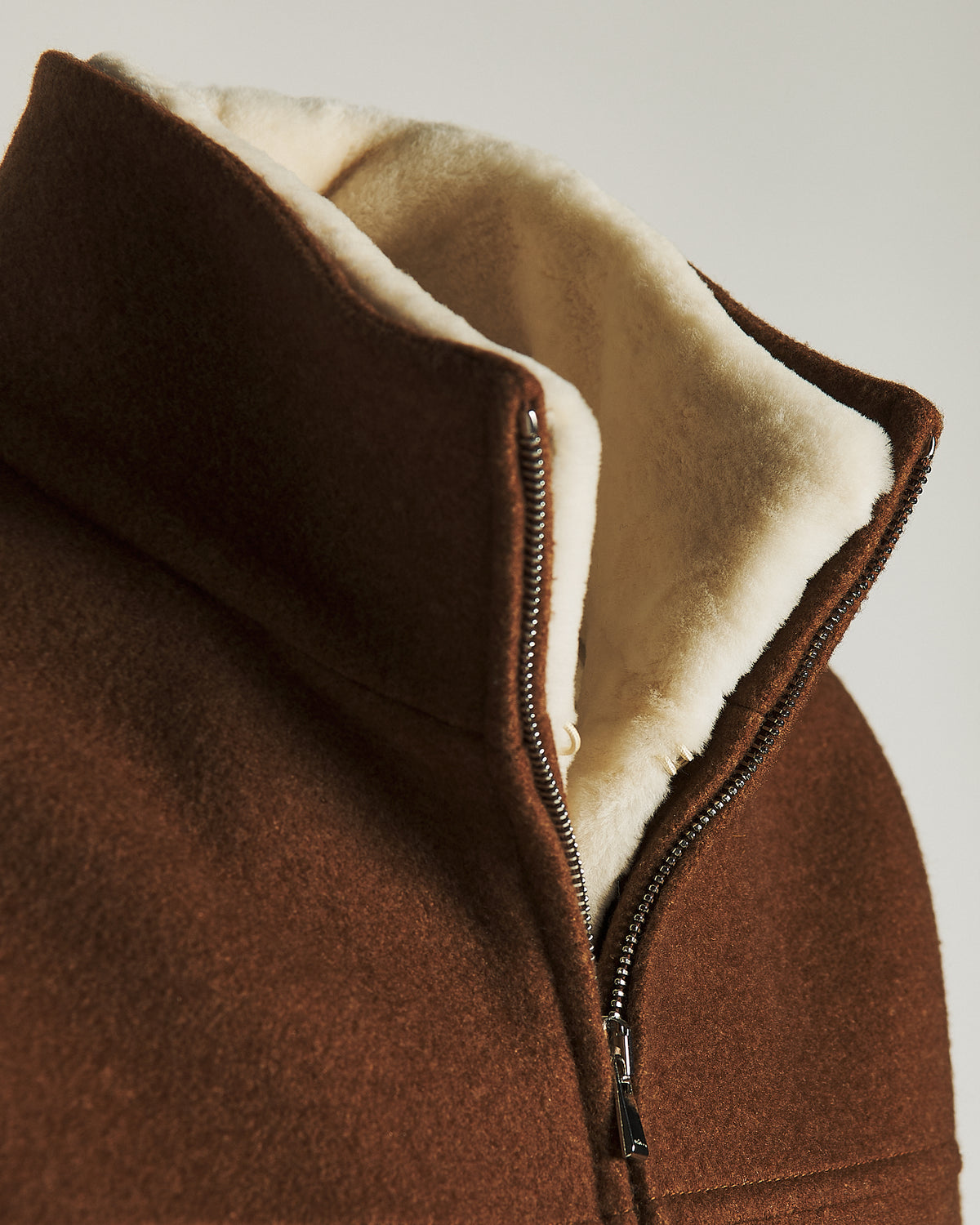 CASHMERE JACKET WITH MINK FUR TRIM 3