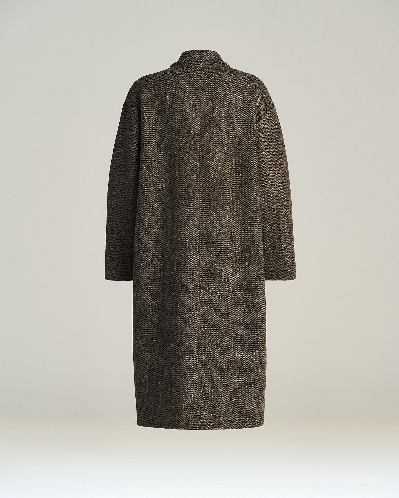 BOUCLÉ WOOL BLEND DOUBLE-BREASTED COAT