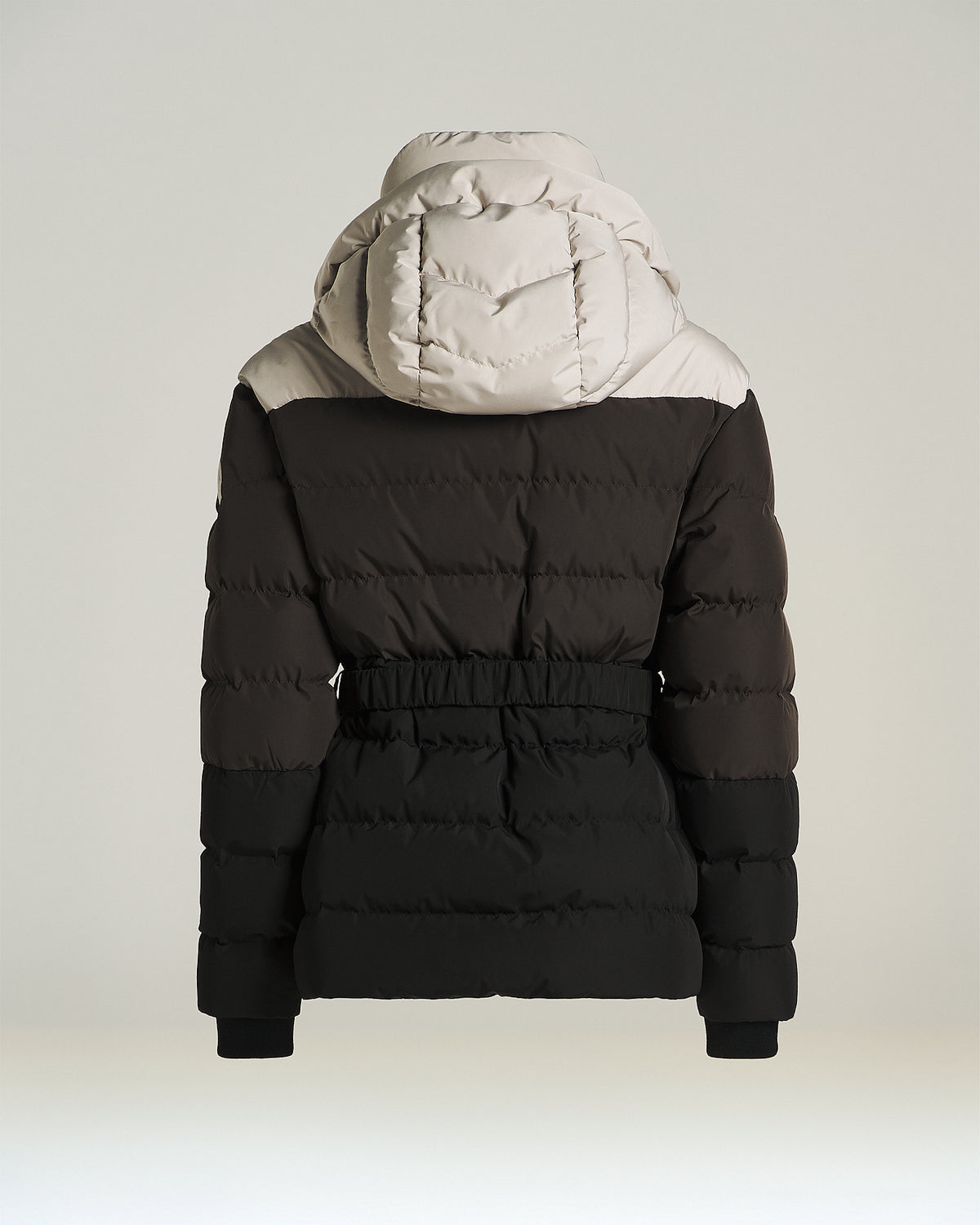 BEIGE/BROWN/BLACK TECHNICAL FABRIC SKI JACKET 2