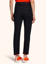 Kiton blue jns trousers for woman, in cotton 3