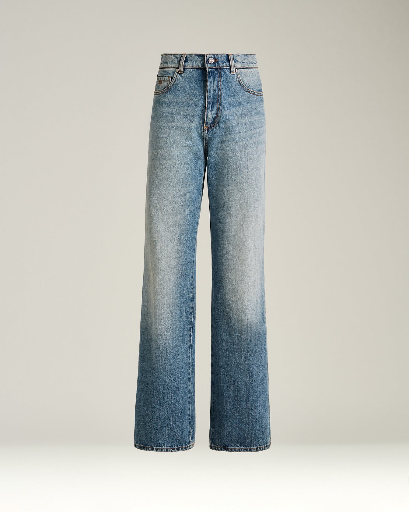WASHED COTTON JEANS