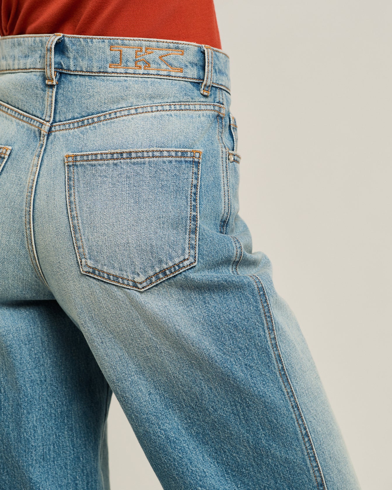 WASHED COTTON JEANS