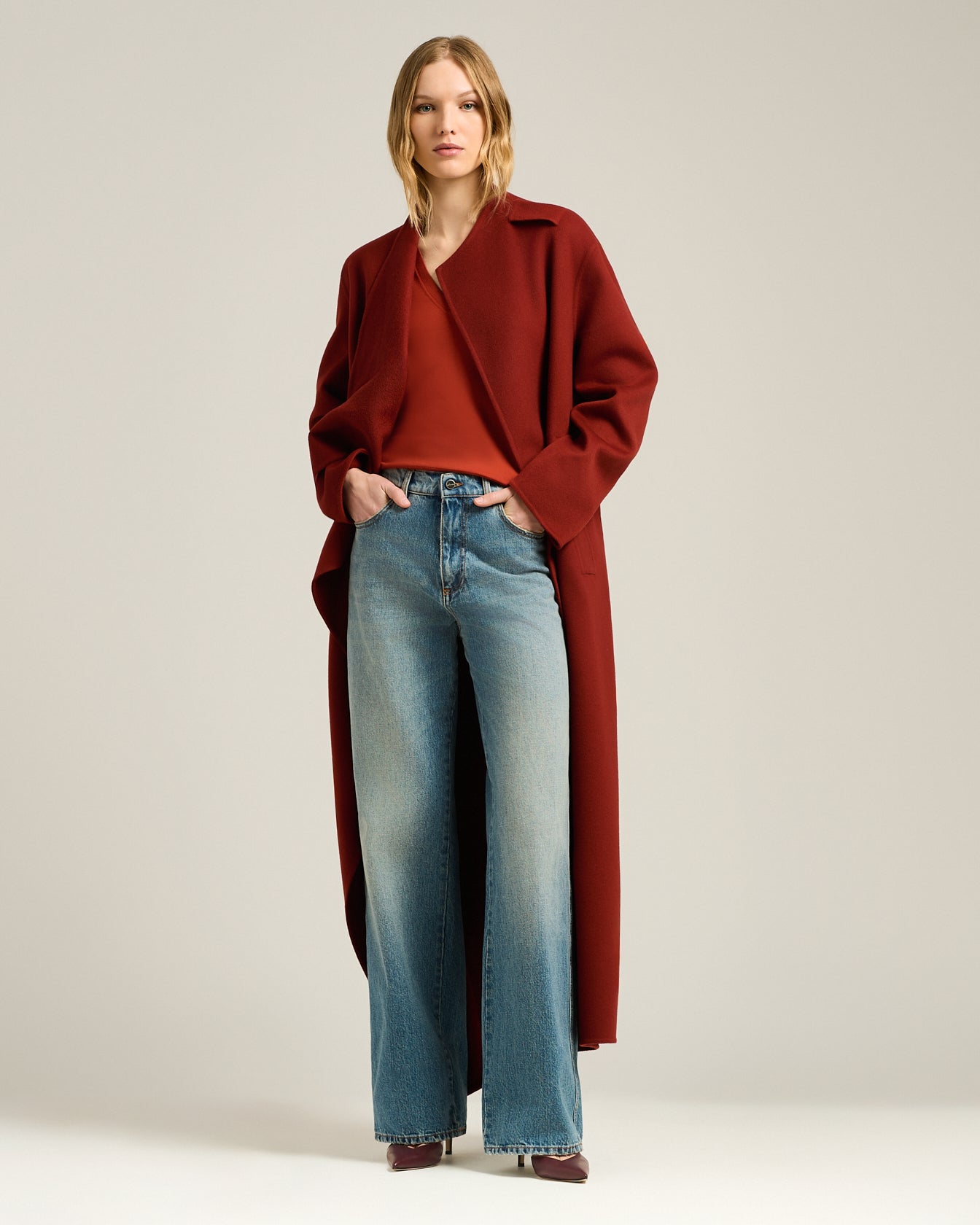 WASHED COTTON JEANS