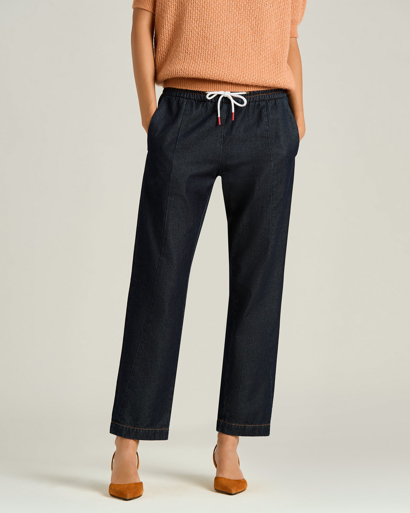 Women's classy denim jeans Made in Italy | Kiton