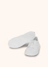 Kiton white sneakers shoes for woman, in deerskin 3
