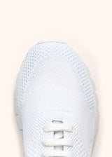 Kiton white sneakers shoes for woman, in cotton 4