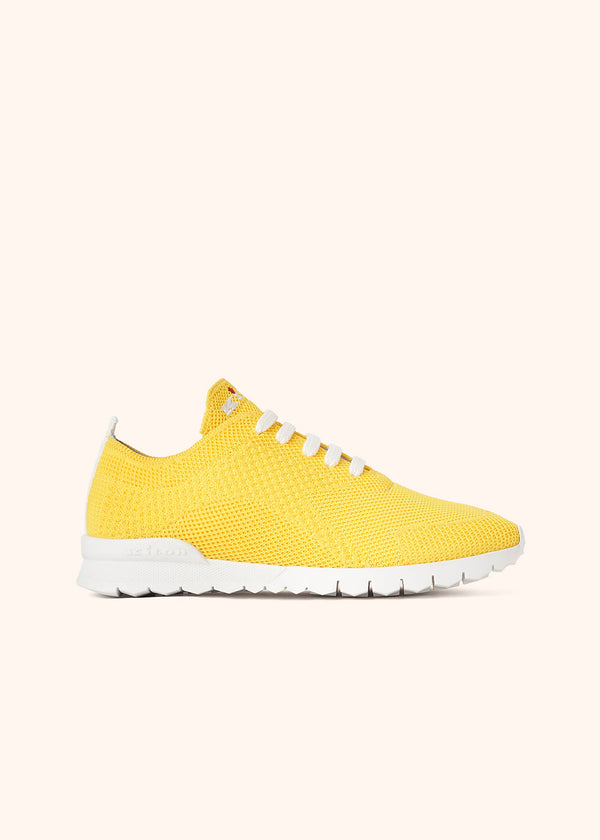 Kiton yellow sneakers shoes for woman, in cotton 1