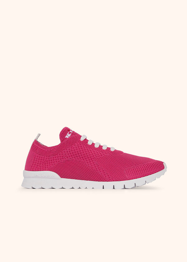 Kiton fuchsia sneakers shoes for woman, in cotton 1
