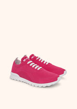 Kiton fuchsia sneakers shoes for woman, in cotton 2