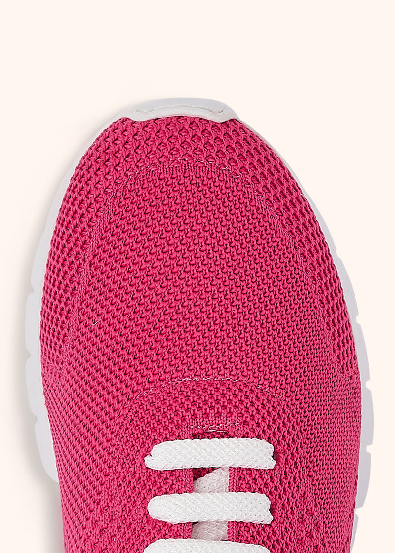 Kiton fuchsia sneakers shoes for woman, in cotton 4