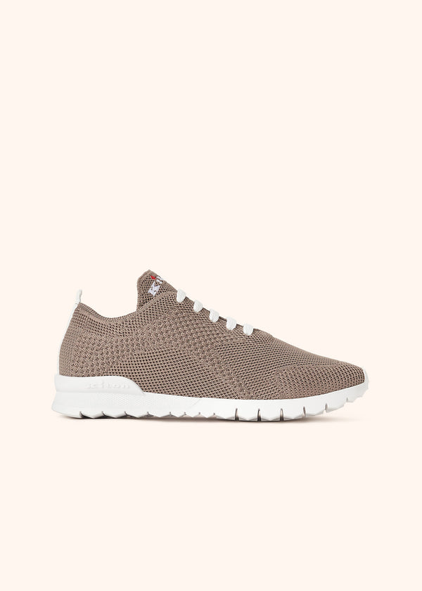 Kiton taupe sneakers shoes for woman, in cotton 1