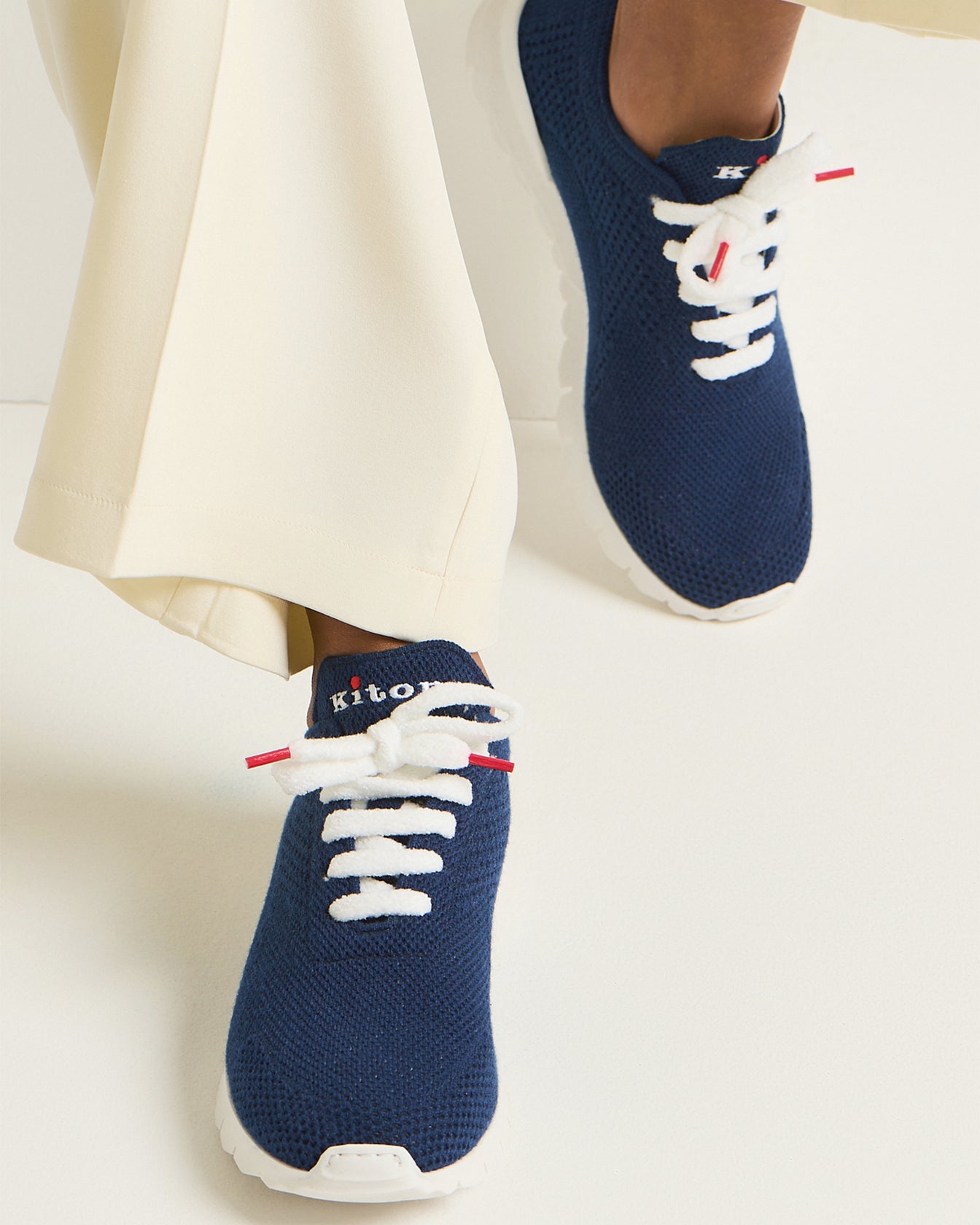 FIT CASHMERE KNIT SNEAKERS