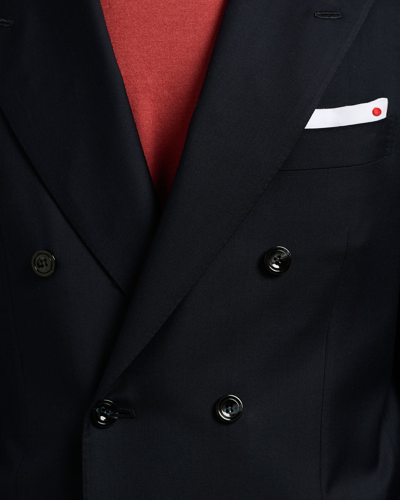 DOUBLE-BREASTED MONOCHROME WOOL SUIT