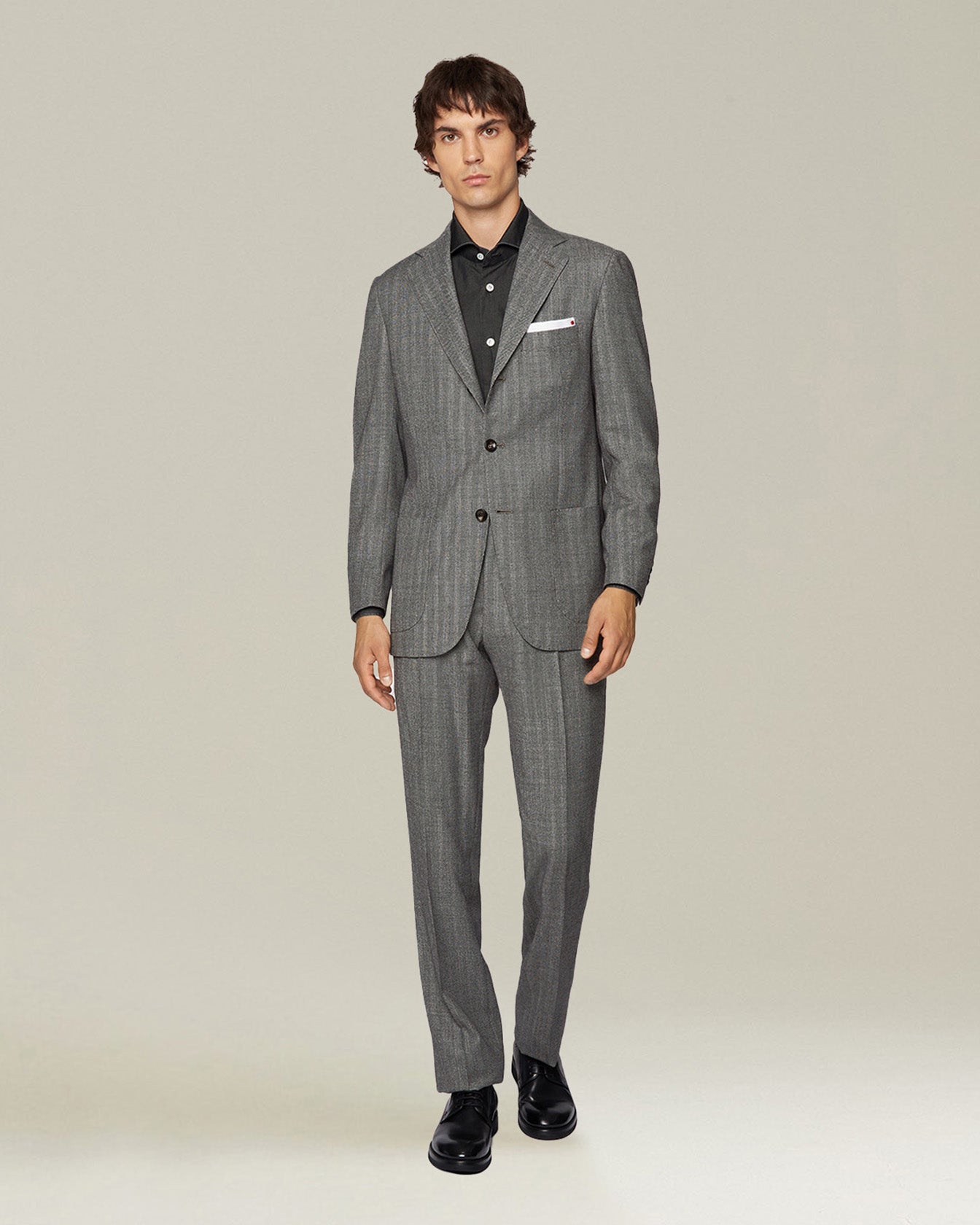 HERRINGBONE WOOL SUIT