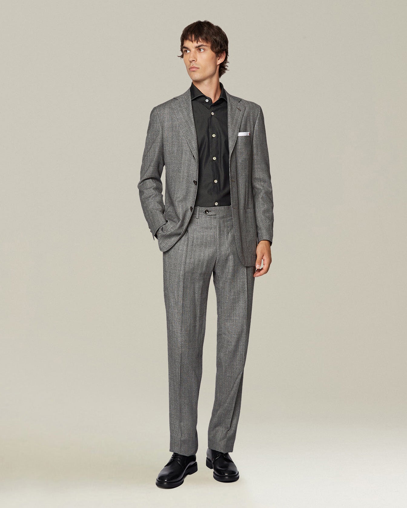 HERRINGBONE WOOL SUIT