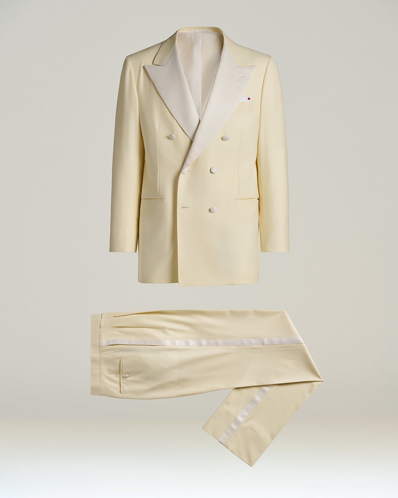 14 MICRON WOOL DOUBLE-BREASTED TUXEDO SUIT