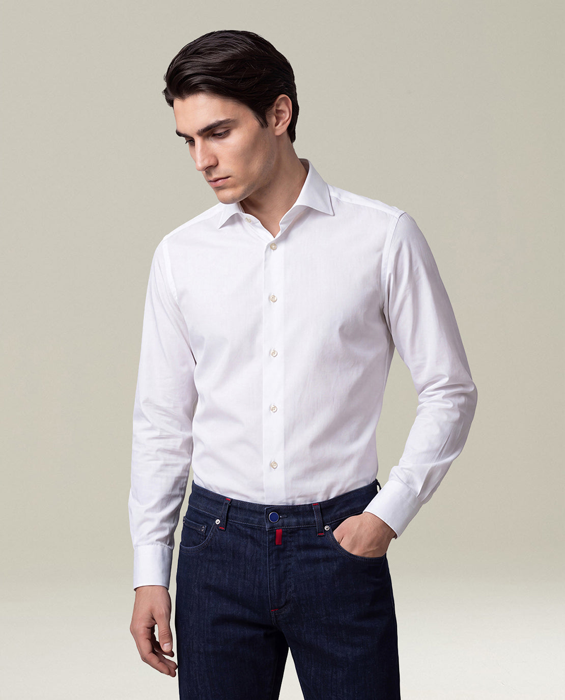 WHITE PURE COTTON SHIRT