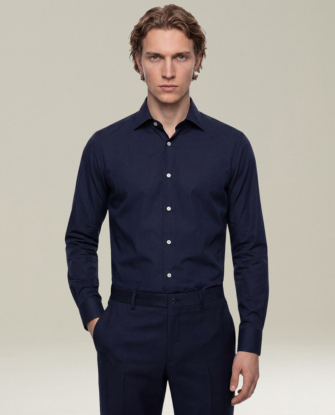 CASUAL SHIRT IN NIGHT BLUE DENIM