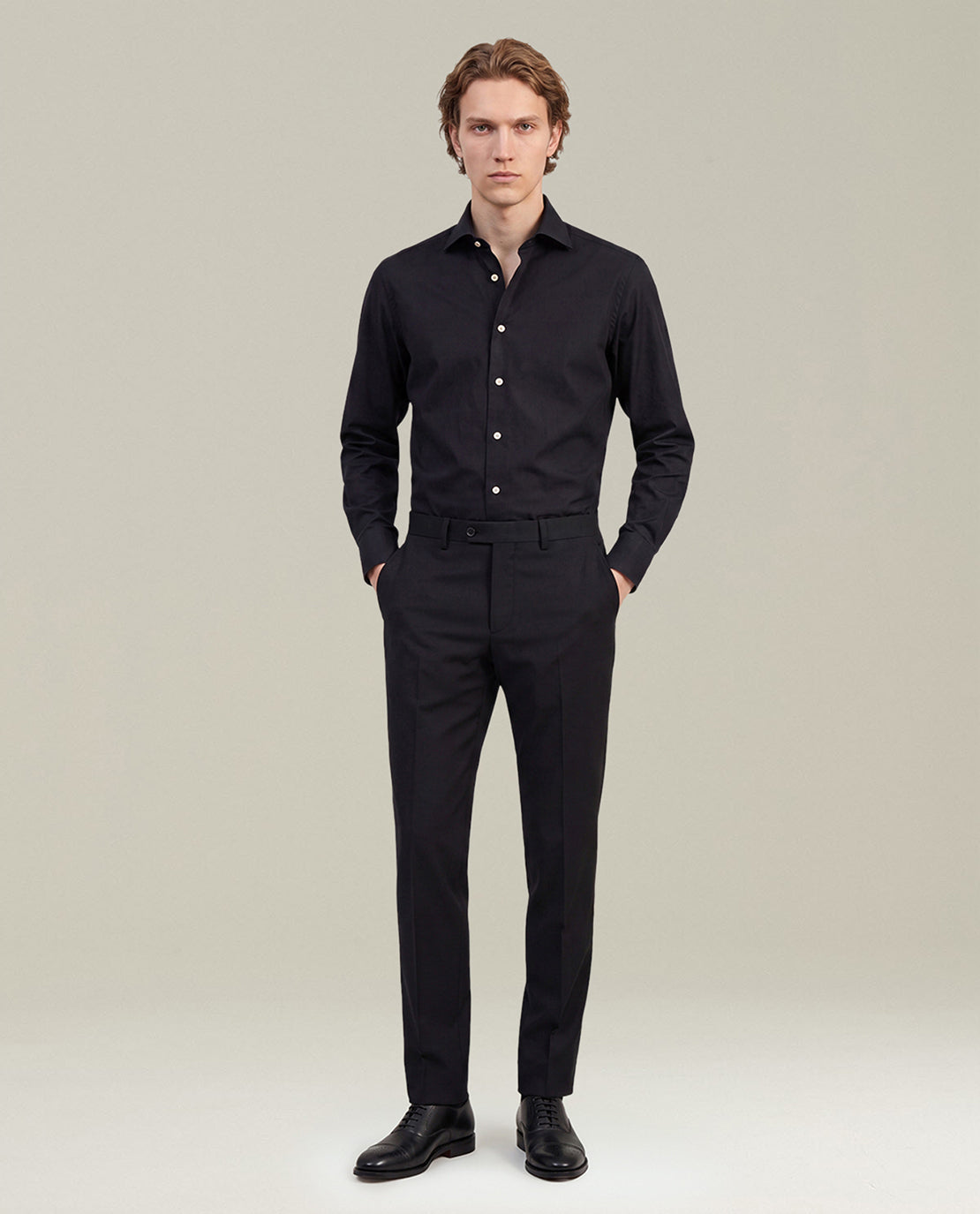 BLACK COTTON SHIRT