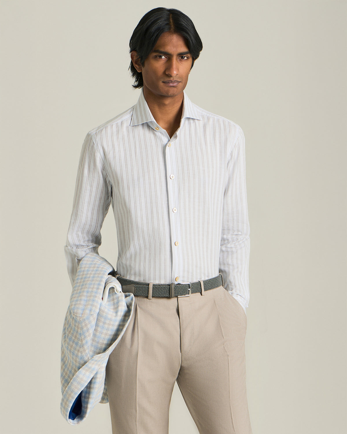 TIMELESS COTTON BLEND TROUSERS