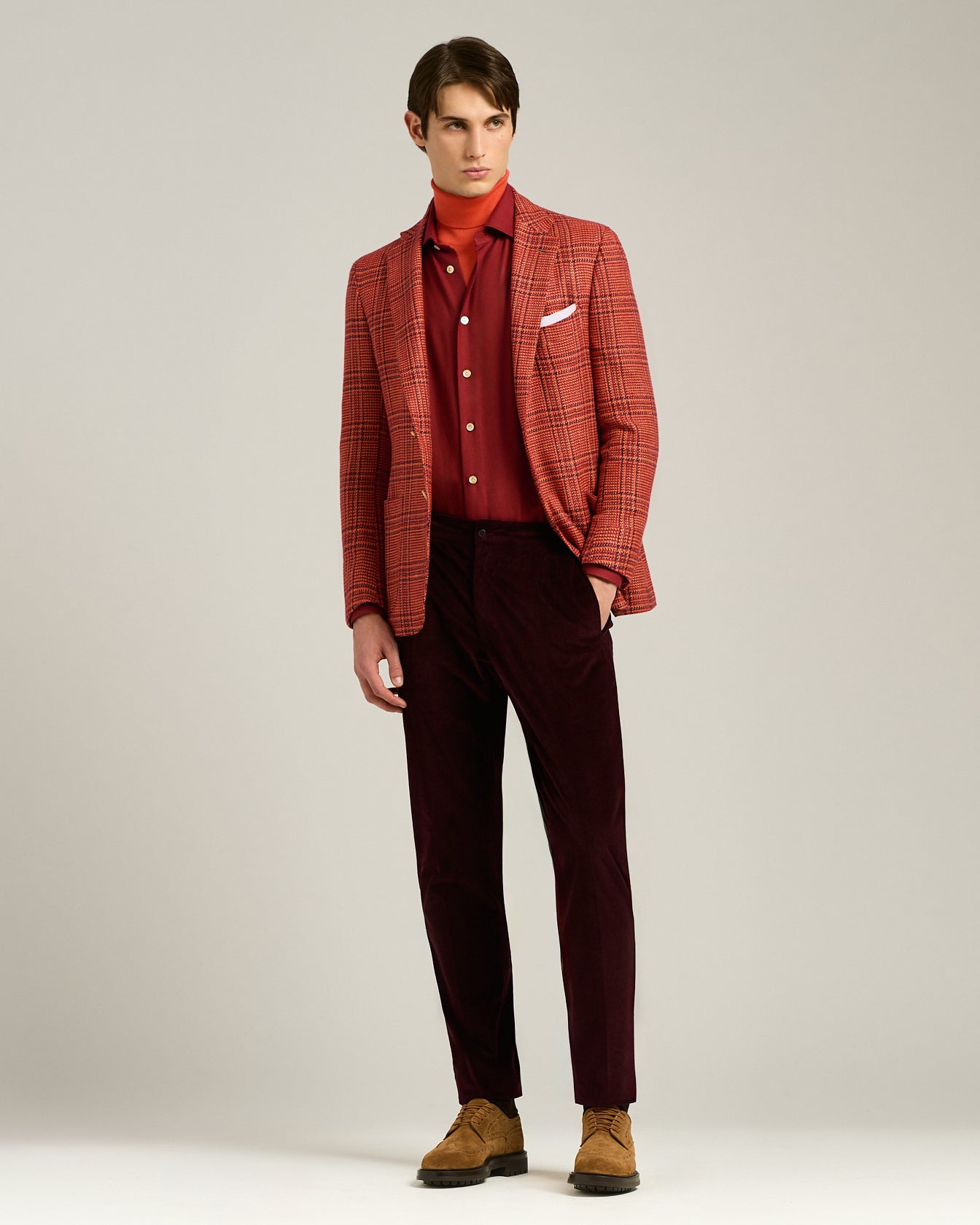 COTTON AND CASHMERE FLANNEL SHIRT